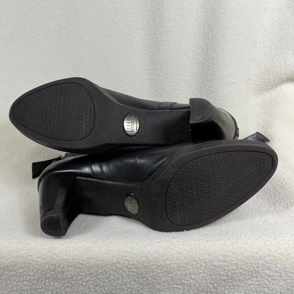 STUART WEITZMAN made in Spain Brown Quality Leather Platform Ankle Boot Size 7 - Picture 7 of 7